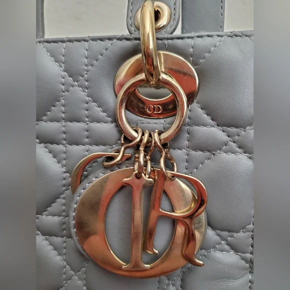 Dior Lambskin Cannage Small My ABC Dior Lady Dior Grey - Picture 3 of 16